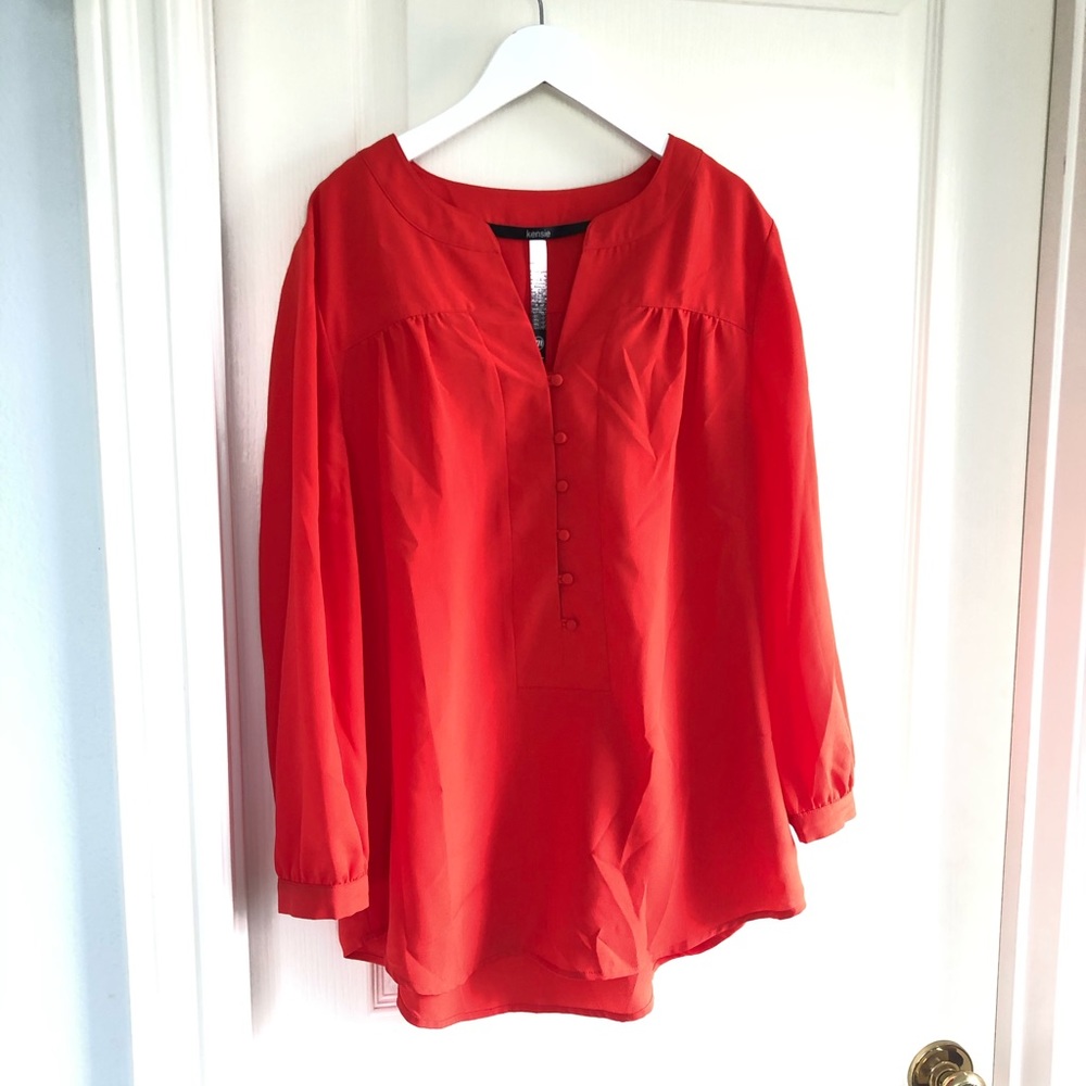 Kenzie Red Button Shirt